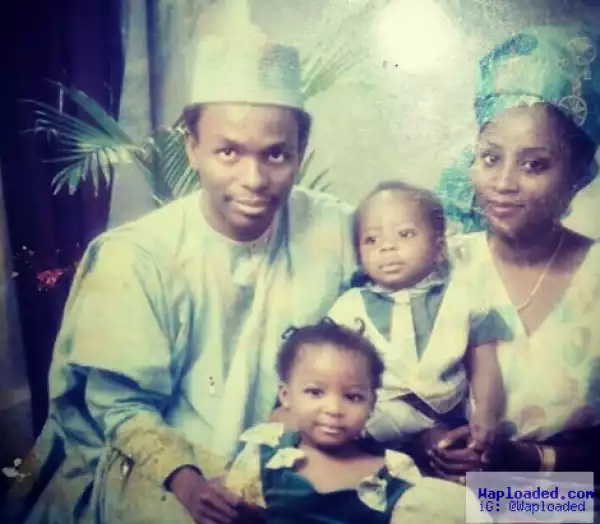 Checkout this throwback photo of Kaduna state governor, Nasir El Rufai and his family